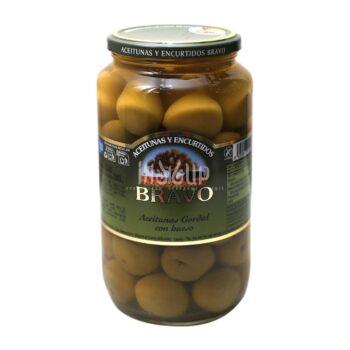 Зелені оливки Bravo Gordal з кісточкою 550 г