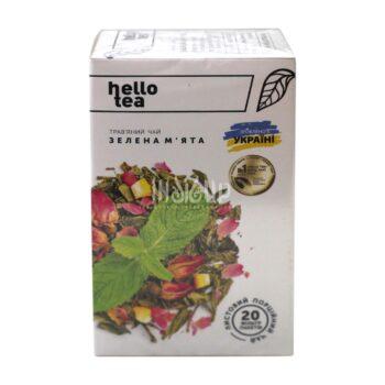 Трав’яний чай Hello Tea “Зелена м’ята” 20 фільтр-пакетів