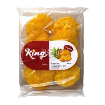 Сушений ананас King в упаковці 500 г