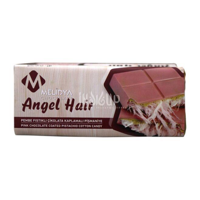 Шоколадний батончик Melidya Angel Hair з рожевим шоколадом, фісташками та пішманьє 90 г
